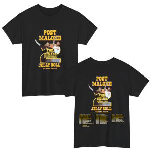 Post Malone With Jelly Roll Big Ass Stadium Tour 2 Shirt