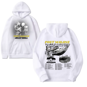 Post Malone & Jelly Roll Big Ass Stadium Tour 2026 Print Hoodie